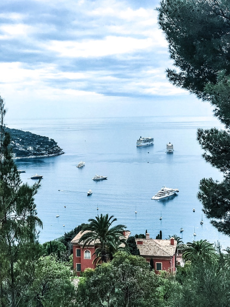 View of the Bay of Villefranche.